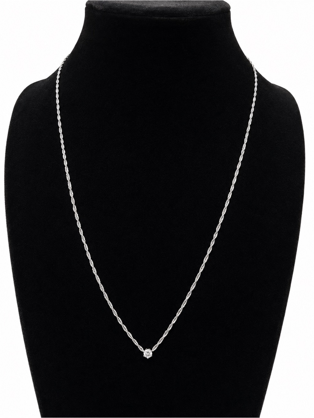 Platinum and Diamond Necklace Women Jewelry